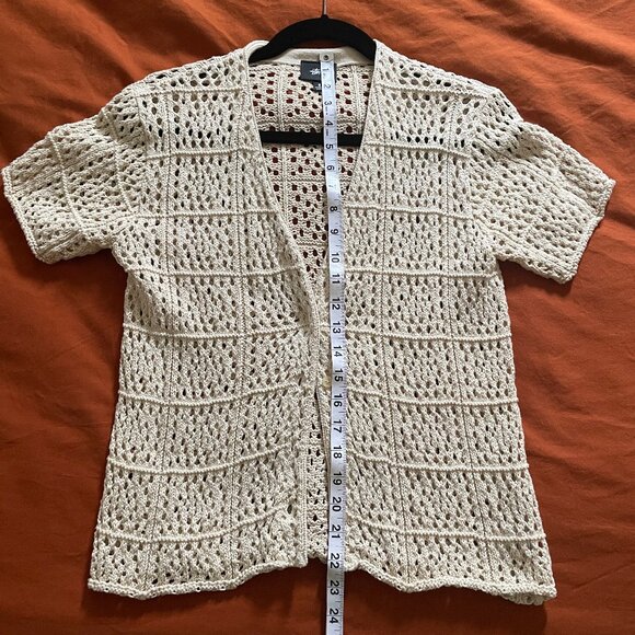 Stussy Crochet Knit Button Up - Picture 5 of 6